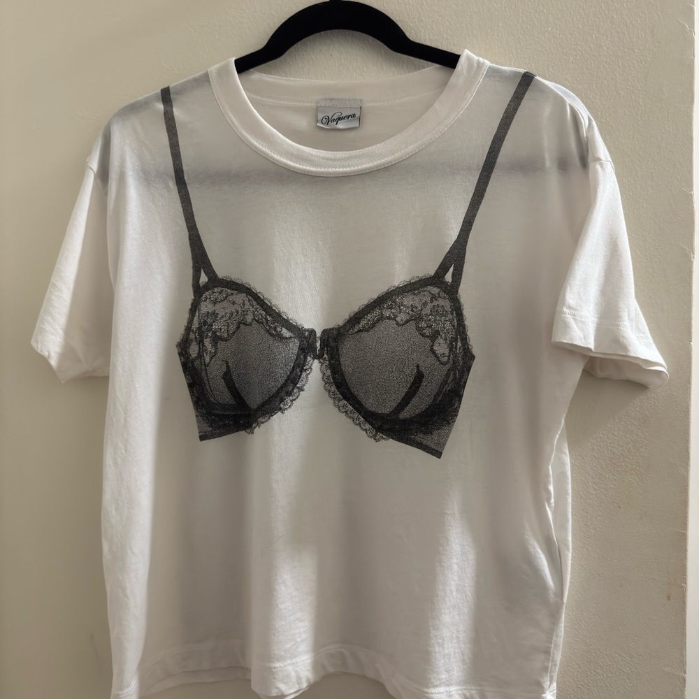 SOLD Vaquera printed bra tshirt size L